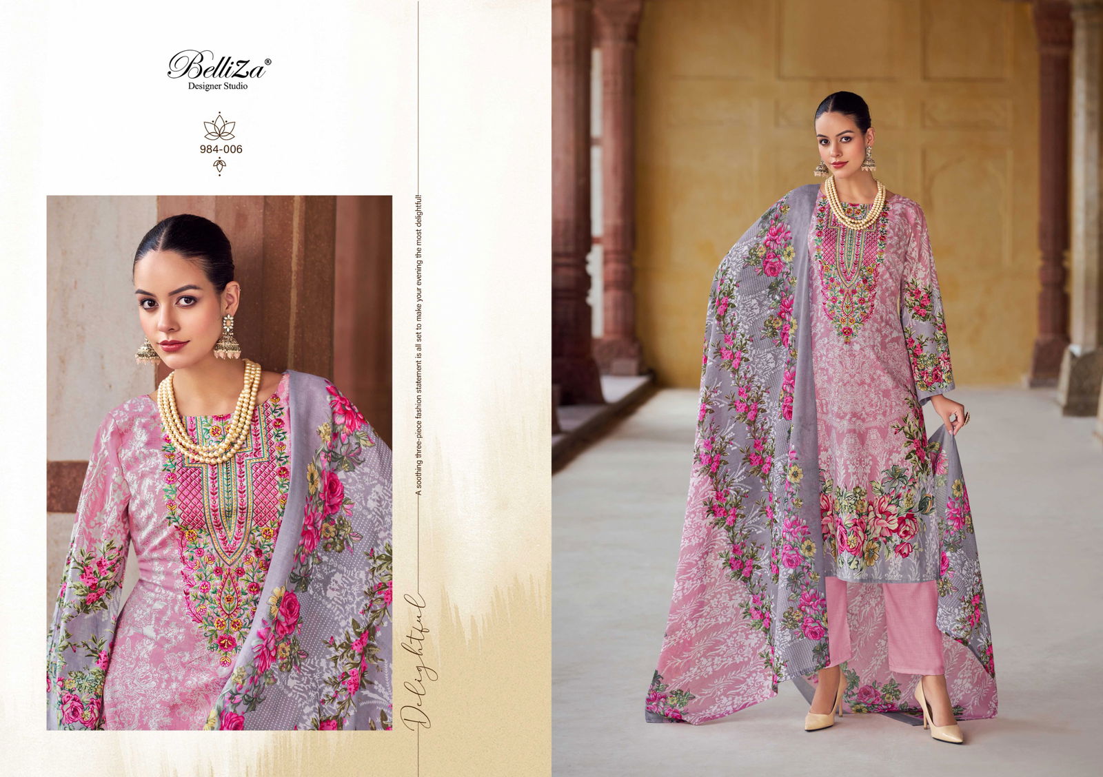 Riwayat Vol 5 By Belliza Viscose Rayon Digital Printed Salwar Kameez Wholesale Online